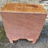 Bedside table in varnished wood veneer, 1950s-1960s