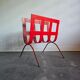 70s Metal Stand for Newspaper, Towel or Wood