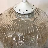 Vintage glass tulip hanging lamp