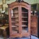 Bookcase Louis XV rocaille 2 walnut doors
