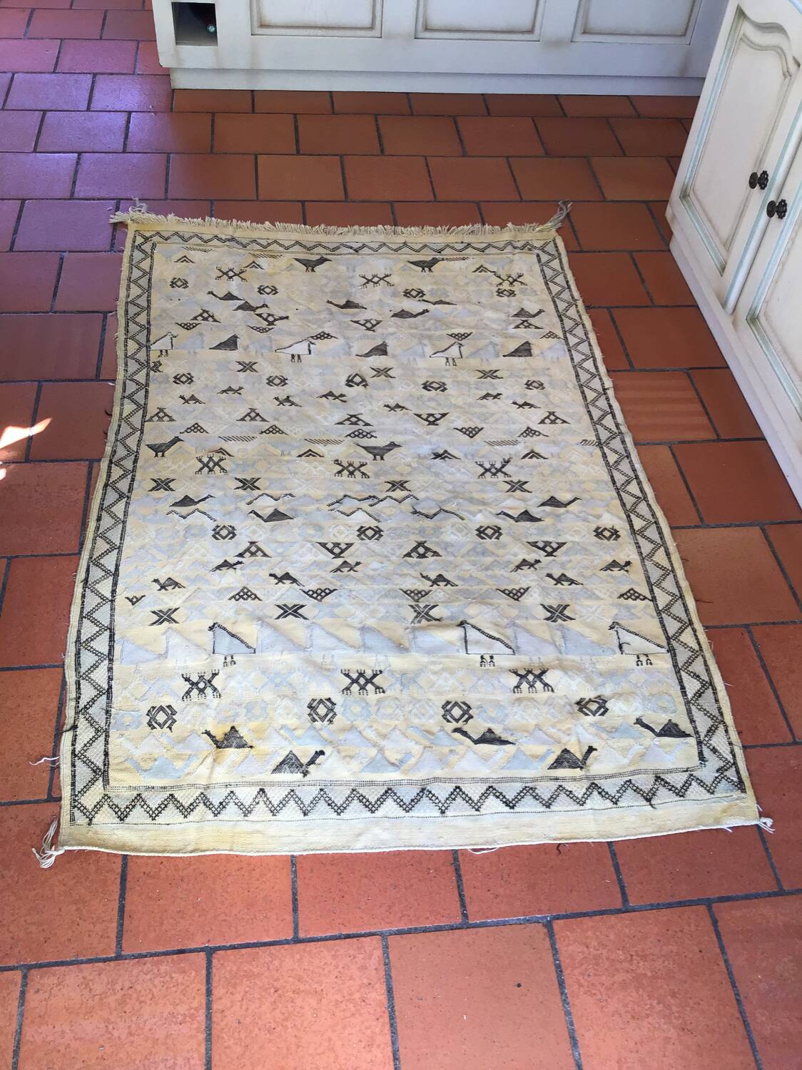 Vintage Berber rug
