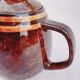 Vintage glazed stoneware teapot