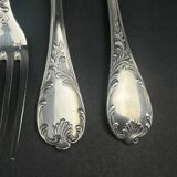 Set of 6 Christofle Marly table forks in near-new condition, 20.5 cm.