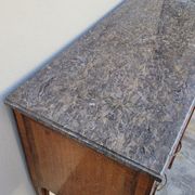 Commode sauteuse Louis XVI en marqueterie 19ème