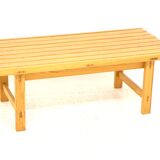 Pine bench, Hugo Svensson, Bjärnums Möbelfabrik, Sweden, 1960