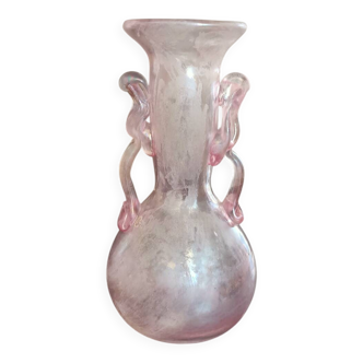 Murano scavo rosé irisé