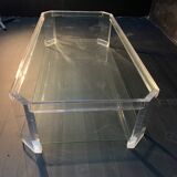 David Lange double-plated coffee table