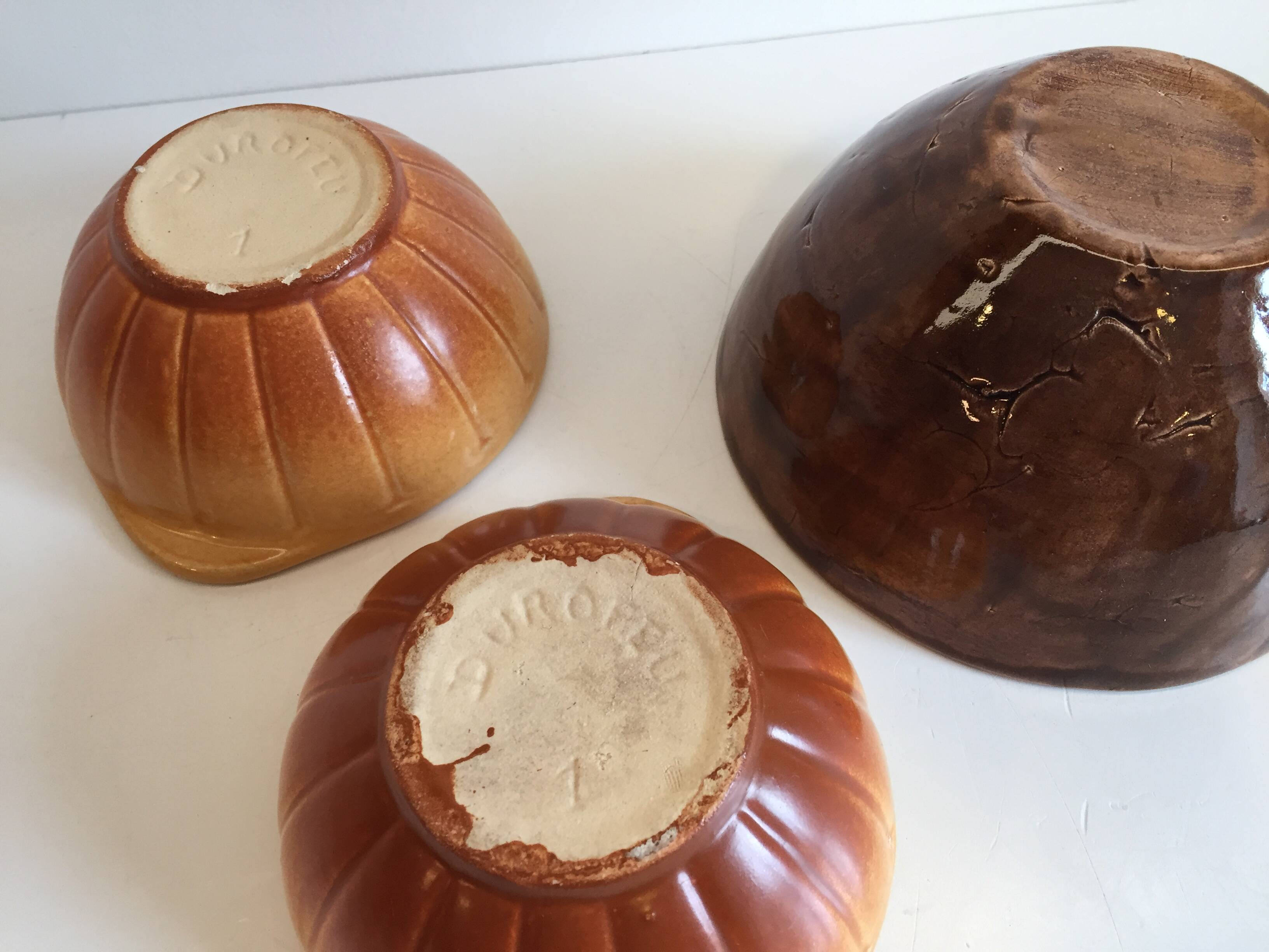 Antique Bowls with Handles DUROFEU / SDEL