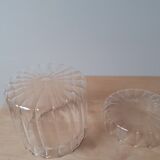 Round faceted glass box