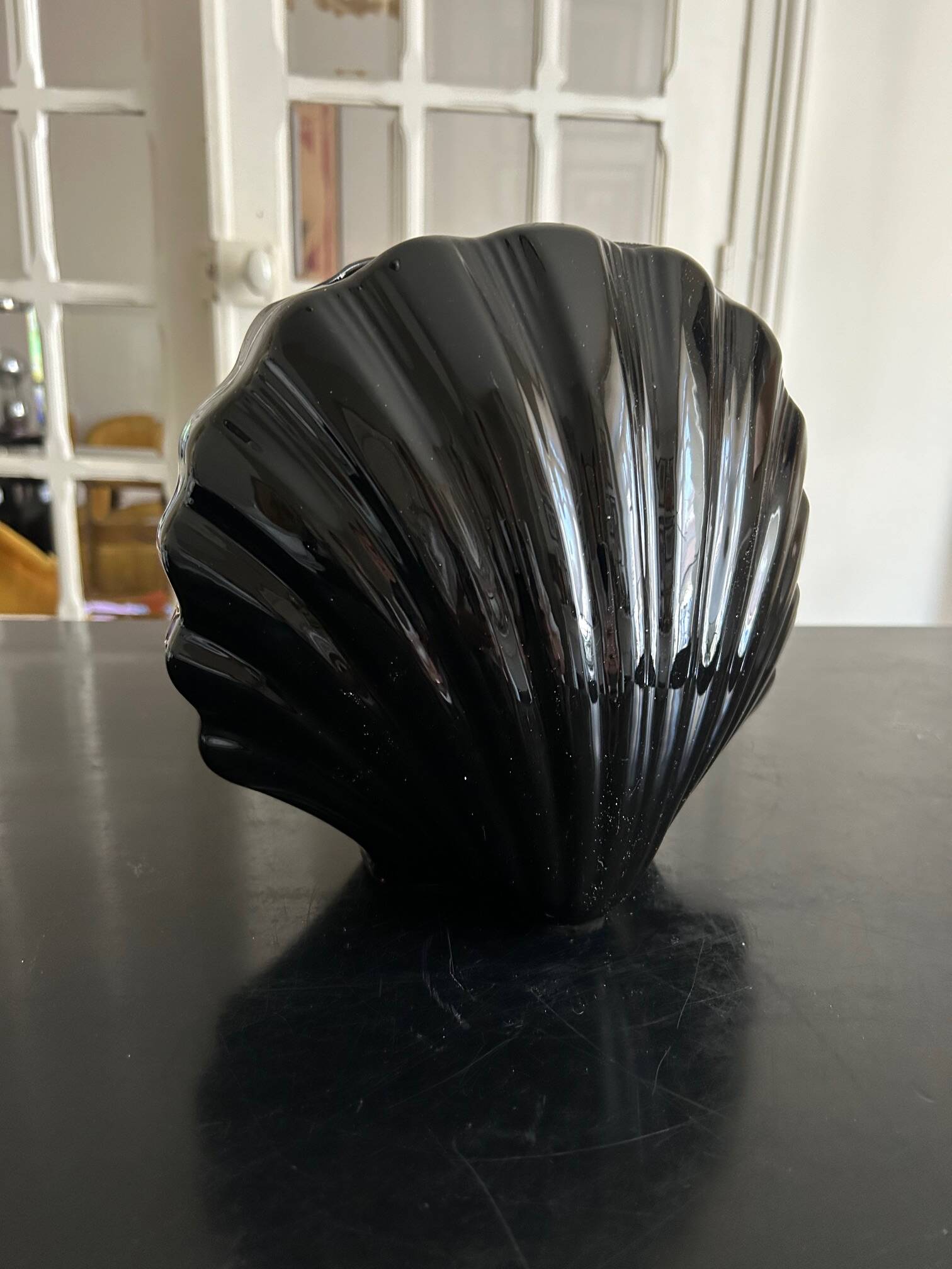 ceramic shell vase 1980