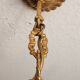 Antique gilded silver chandelier Florentine Rococo Louis XV Italy