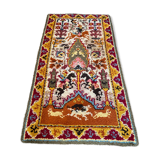 Duo of old oriental wool rugs