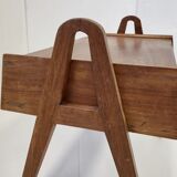 Vintage table 1950 compass feet