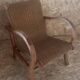 Bauhaus armchair in wood and rope by Erich Dieckmann
