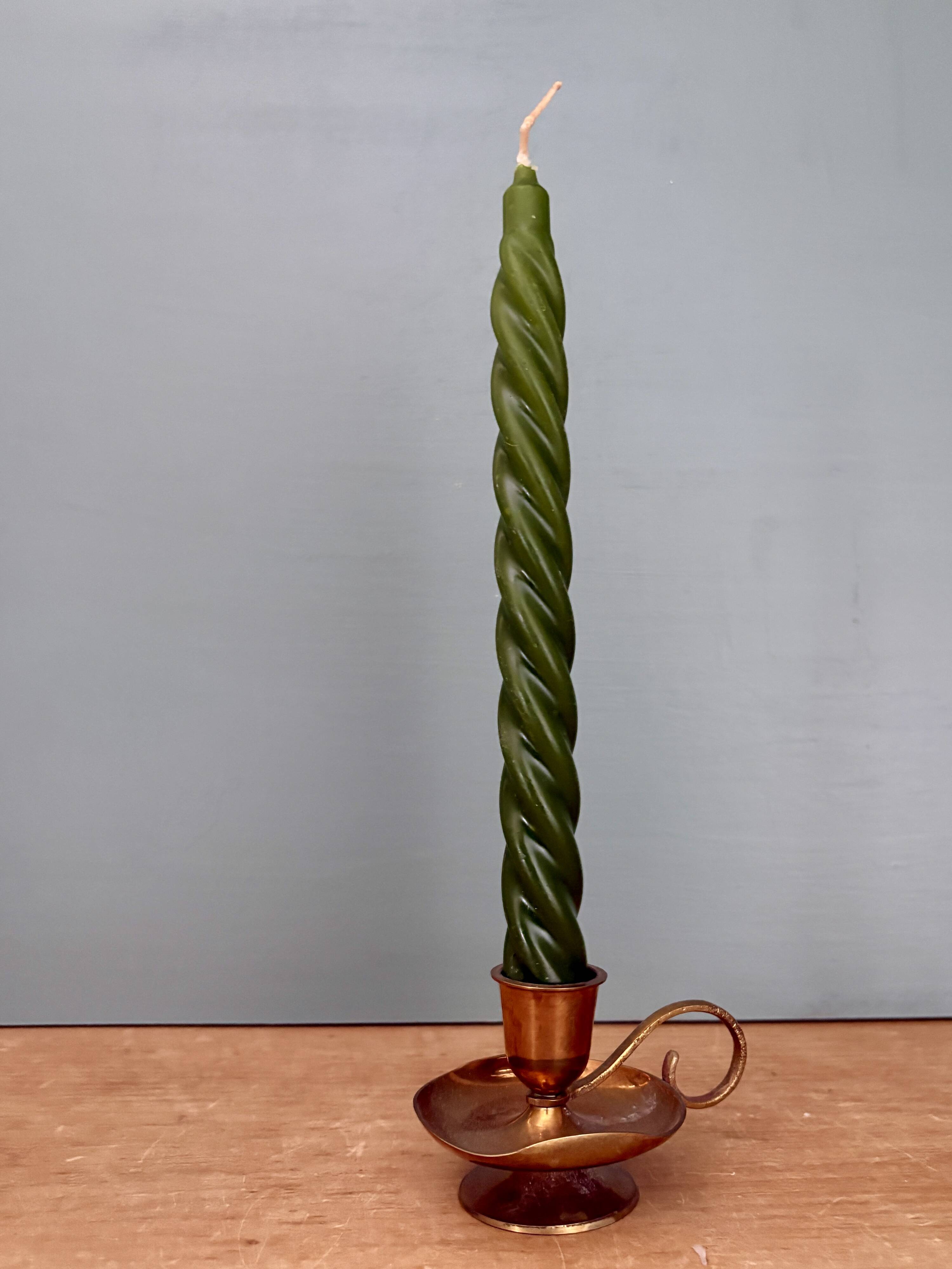 Antique brass candlestick (B3)