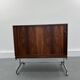 Meuble mobile vintage en bois, 1970s