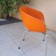Fauteuil chaise de conférèrent design orange