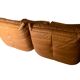 Ligne Roset Togo camel leather armchairs