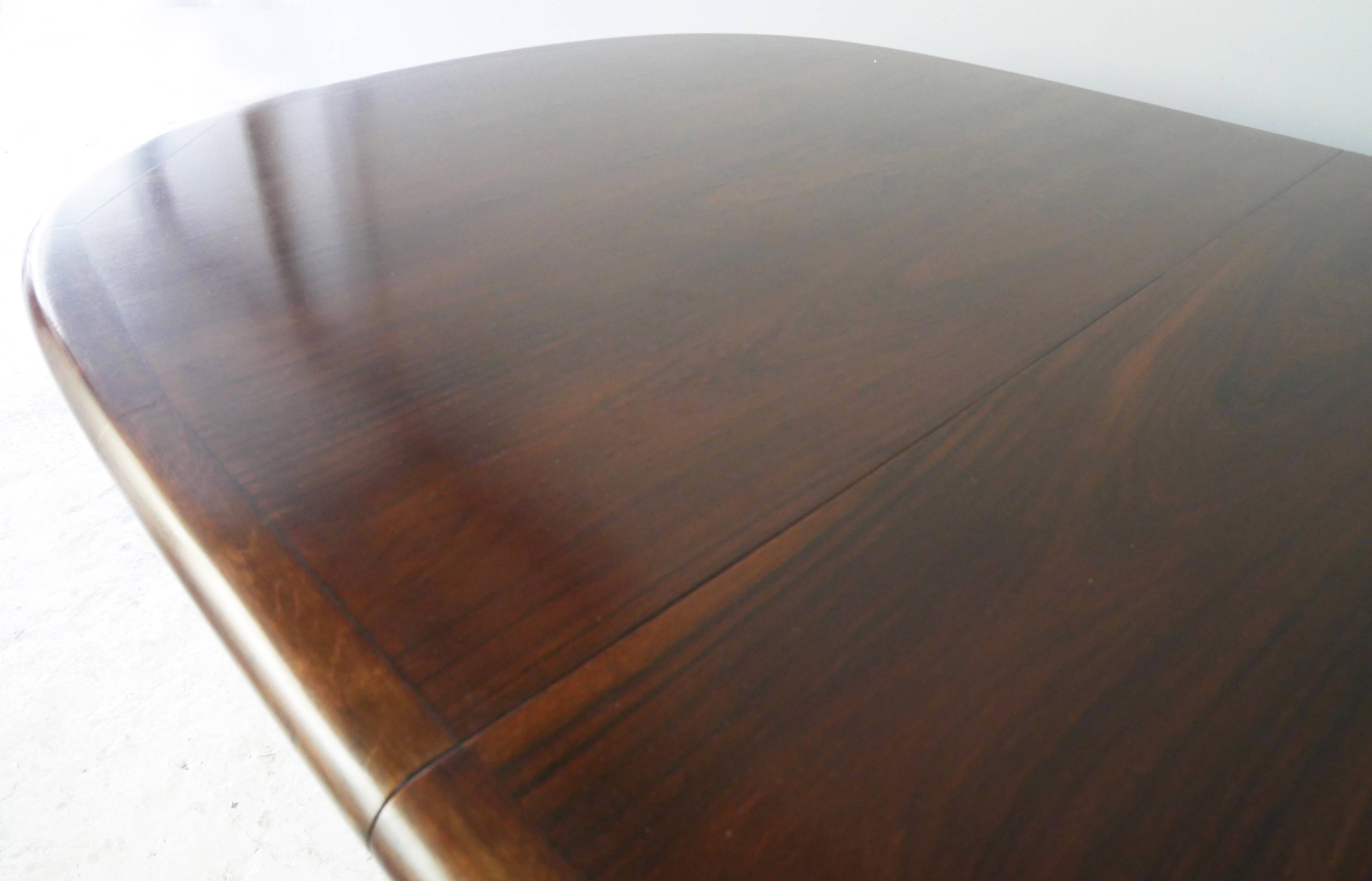 1960’s mid century danish rosewood large dining table by edvard valentinsen