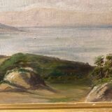Baie de Naples, tableau ancien