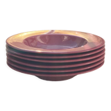 Set of 6 old soup plates