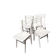 Lot de 4 chaises bistrot vintage Luterma