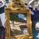 Miroir en bois doré, XVIIIème s.