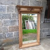 Carved wooden mirror, 168x112 cm