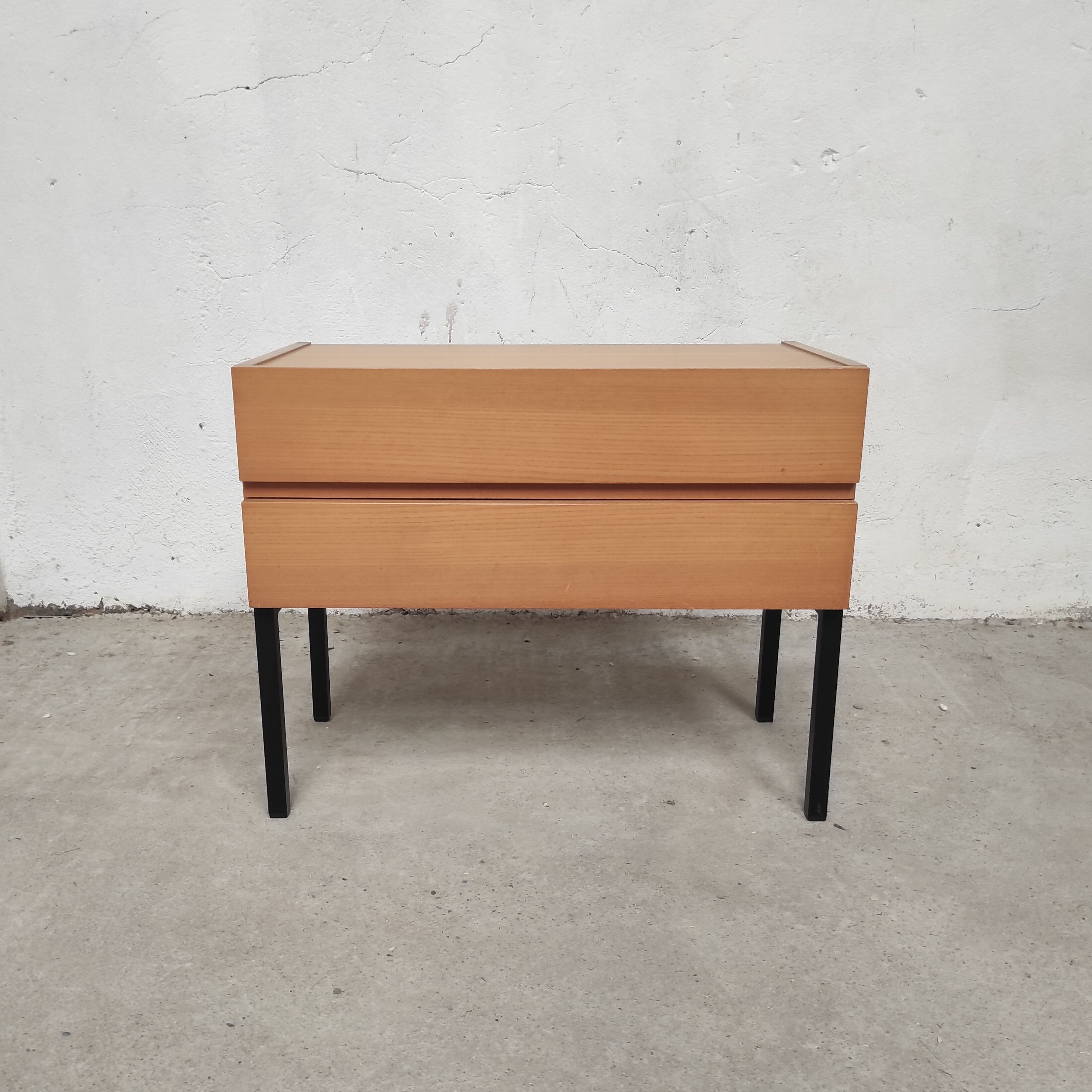 Pair of bedside feet metal, 1960