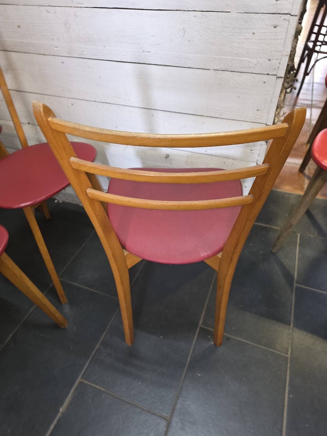 6 chaises vintage années 60