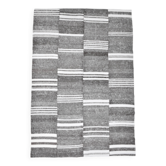 Turkish Vintage Striped Kilim Rug, 206x304Cm