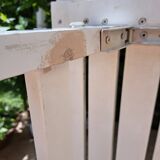 Vintage white wooden garden furniture