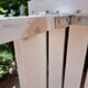Salon de jardin bois blanc vintage