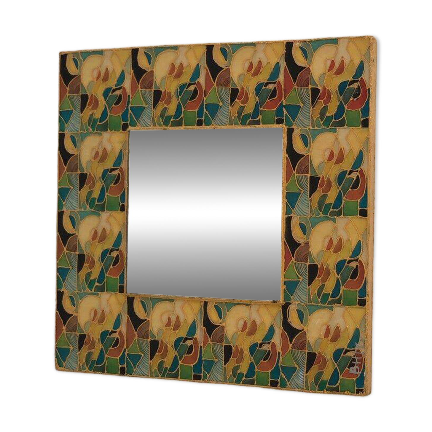 Petit miroir en céramique