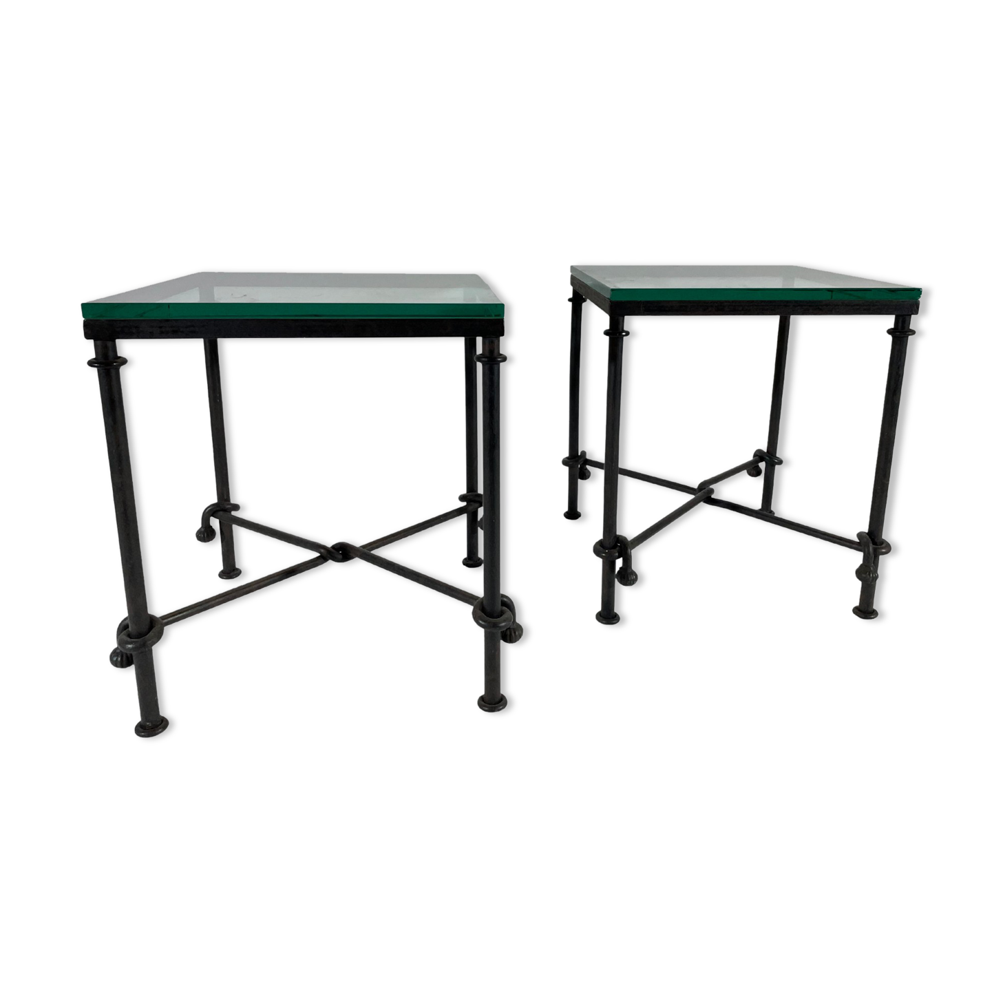 Struck steel coffee table