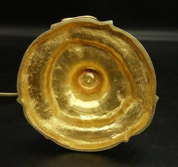 Large Rocaille / Rococo / Louis XV style candlestick lamp from the 19th century - bronze