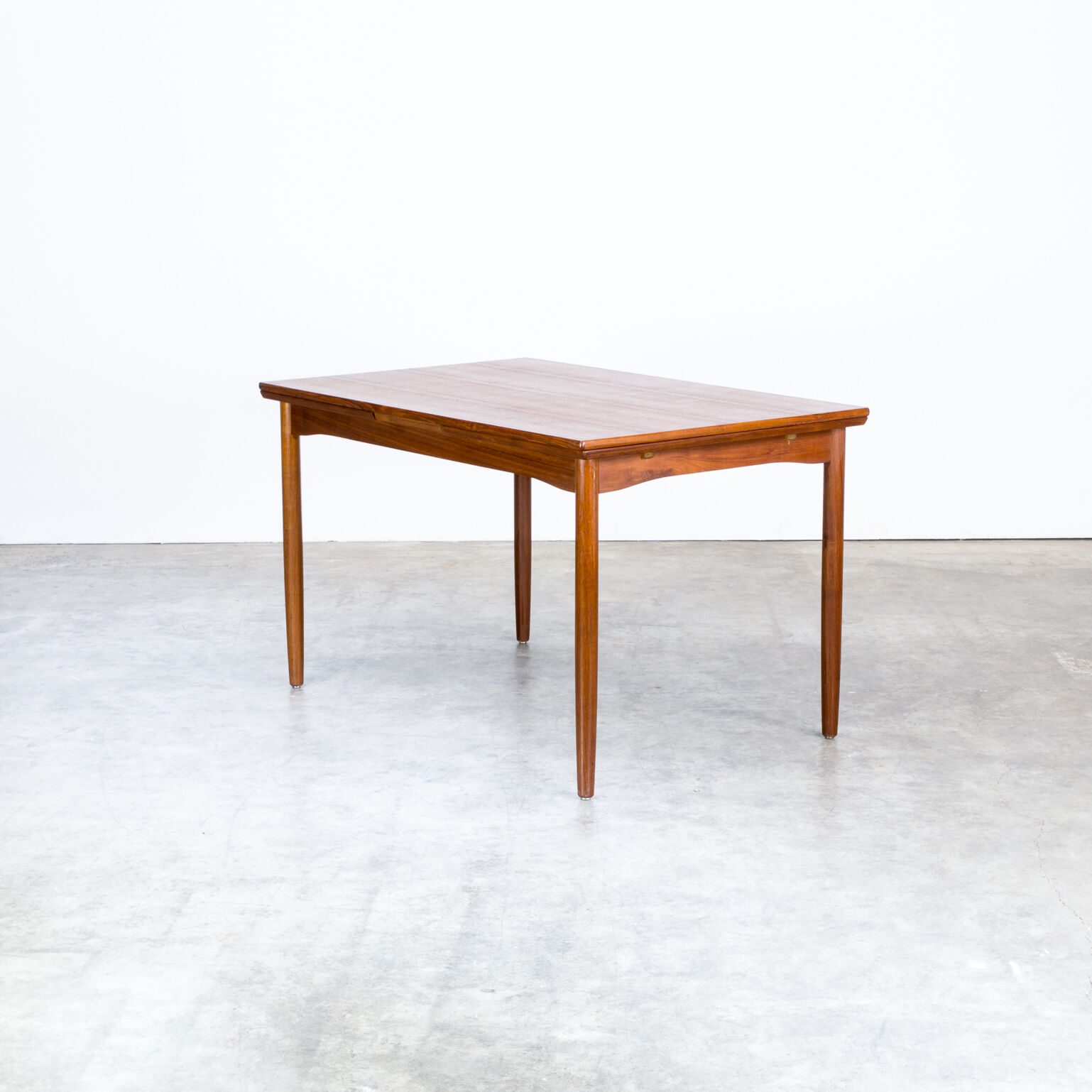 60s Danish teak dining table extandable for Randers Møbelfabrik