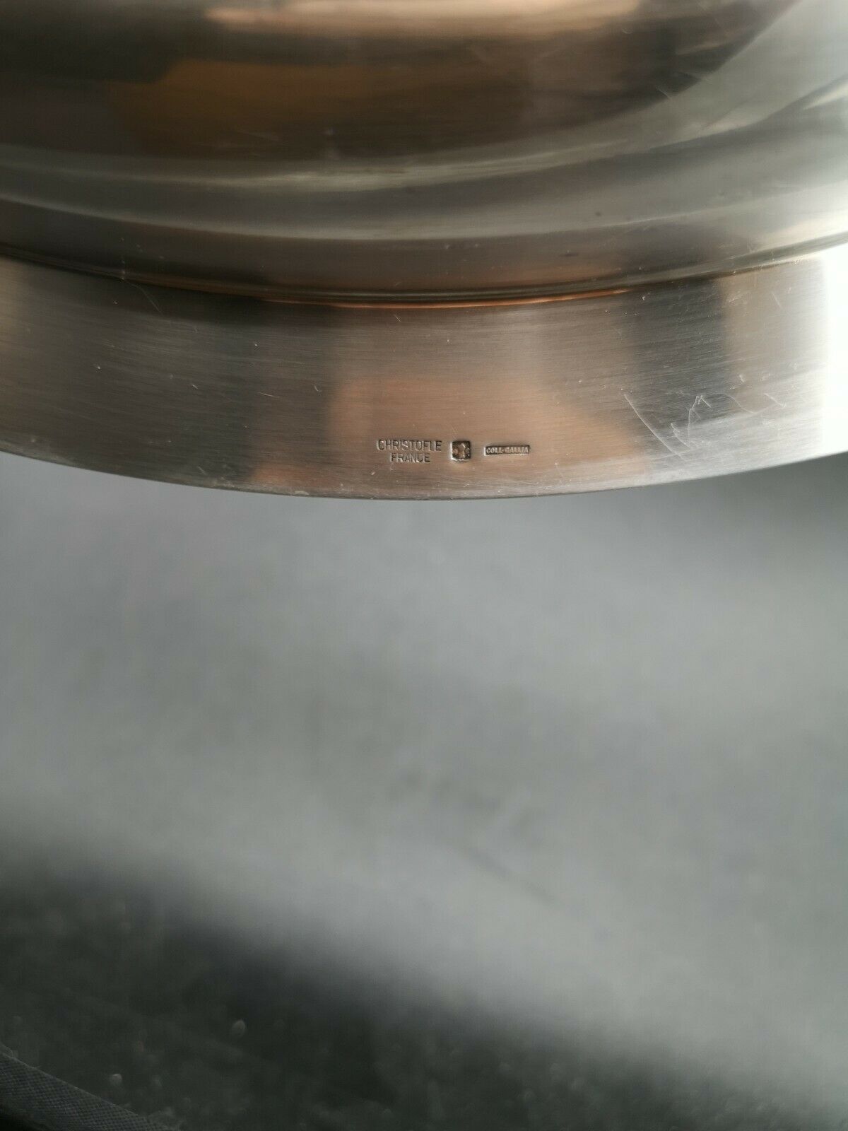 Christofle silver metal tray