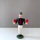 Wooden miner from the Erzgebirge, candle holder, vintage decoration, Christmas