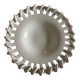 Woven ceramic basket white earthenware centerpiece