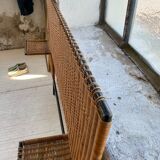 Metal and wicker headhead 50s