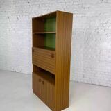 Bookcase with integrated desk/bar, 60s-70s design