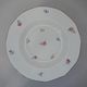 Sarreguemines 6 hollow plates decoration flowers and vintage gold