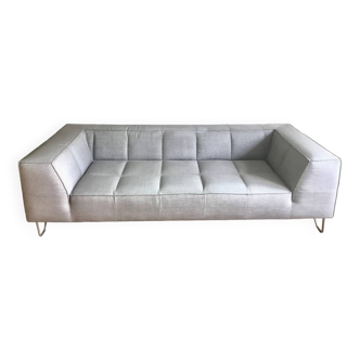 Boconcept gray fabric 3 seater sofa