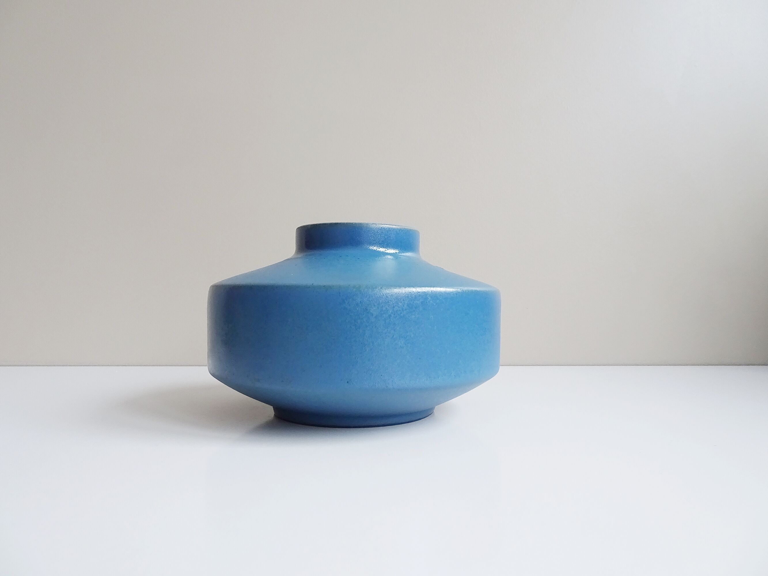 Marschner ceramic vase matt blue
