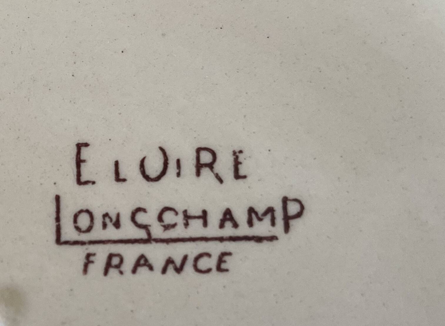 Antique Longchamp earthenware salad bowl