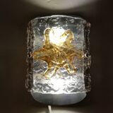 Lampe murale en verre murano « space age »