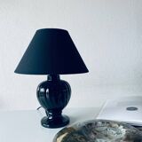 Antique black ceramic lamp