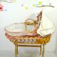 Bassinet baby rattan on foot
