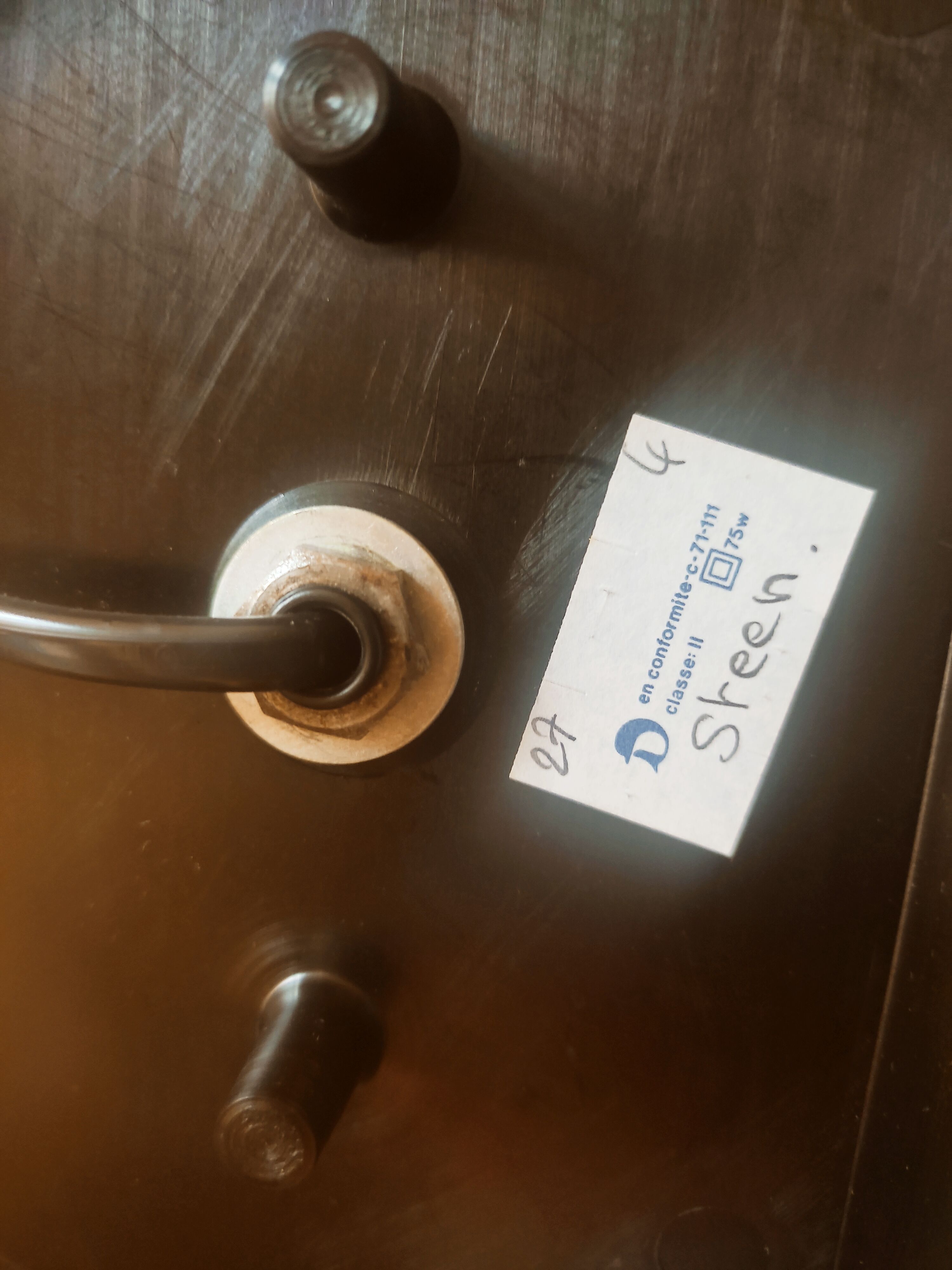 Asian-inspired black lamp